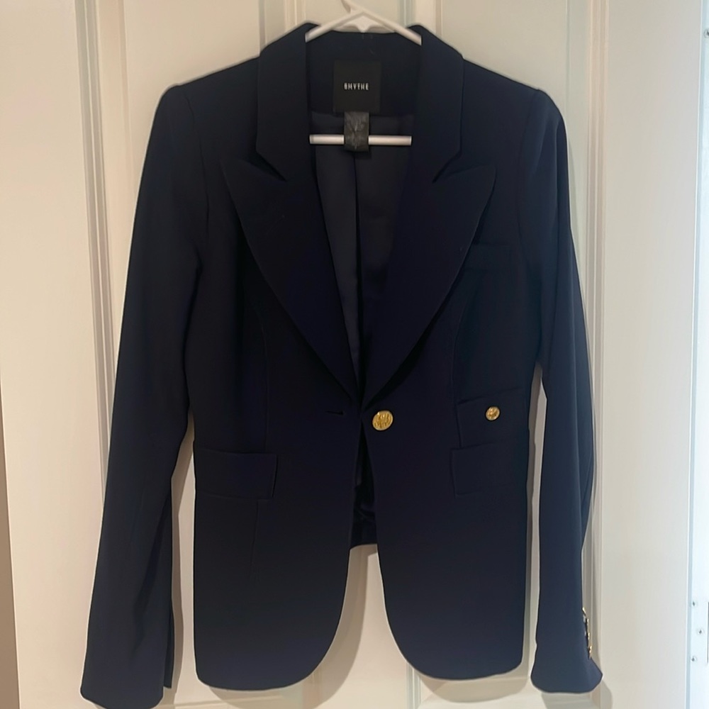 Smythe Navy Blazer with Gold Buttons